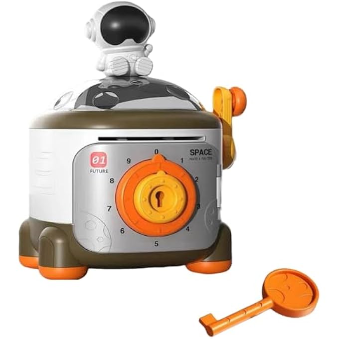 rayihni PIGGY BANKS, ASTRONAUT PIGGY BANKS KIDS FOR SAFE COIN BANK, BOY TOYS LARGE CAPACITY MONEY BOX, FOR HOME DECOR, SHELF DECORATION,DESK DECOR, FOR BIRTHDAY, GIFT FOR TEEN 3-12 YEAR OLD BOYS GIRLS - Image 1